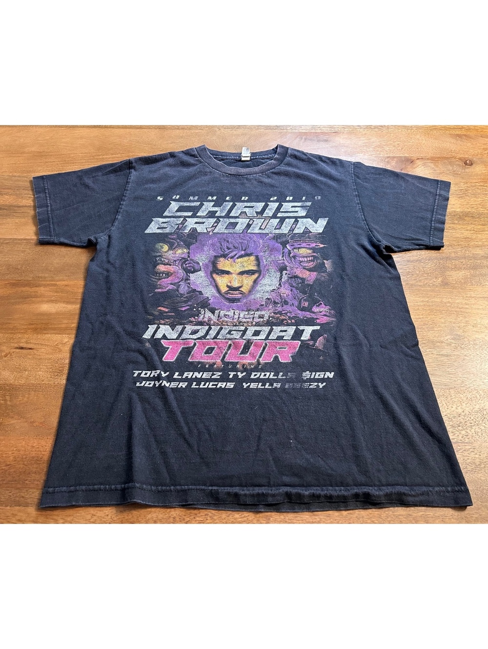 Chris Brown Indigoat Tour Summer 2019 Black Graphic T-Shirt